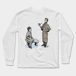 Victorian Sherlock and Watson Long Sleeve T-Shirt